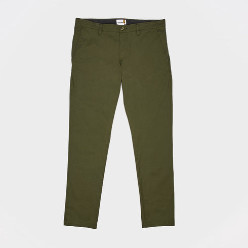 Timberland Mens Claremont Poplin Chino Pant (Slim) in Green