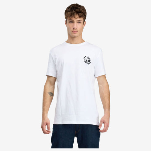 Timberland Mens Small Chest Logo Ss Tee in White