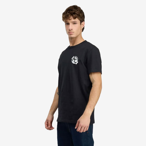 Timberland Mens Small Chest Logo Ss Tee in Black