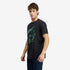 Timberland Mens Rugged Logo Chest Ss Tee in Black