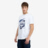 Timberland Mens Rugged Logo Chest Ss Tee in White