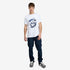 Timberland Mens Rugged Logo Chest Ss Tee in White