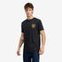 Timberland Mens Rugged Logo Texture Ss Tee in Black