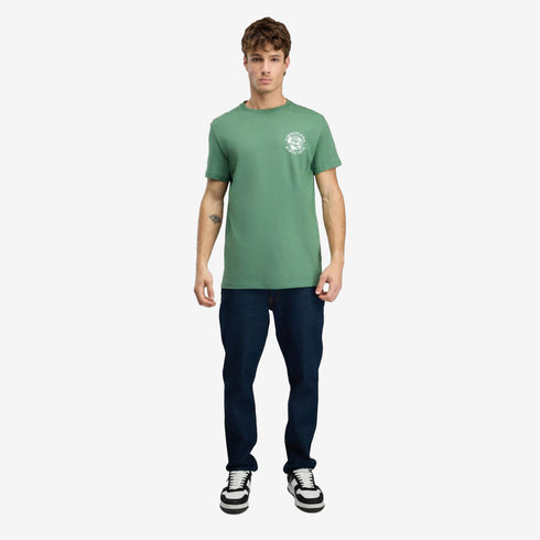 Timberland Mens Rugged Logo Texture Ss Tee in Green