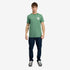 Timberland Mens Rugged Logo Texture Ss Tee in Green