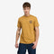 Timberland Mens Rugged Logo Texture Ss Tee in Brown