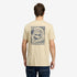 Timberland Mens Rugged Logo Texture Ss Tee in Beige