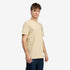 Timberland Mens Rugged Logo Texture Ss Tee in Beige