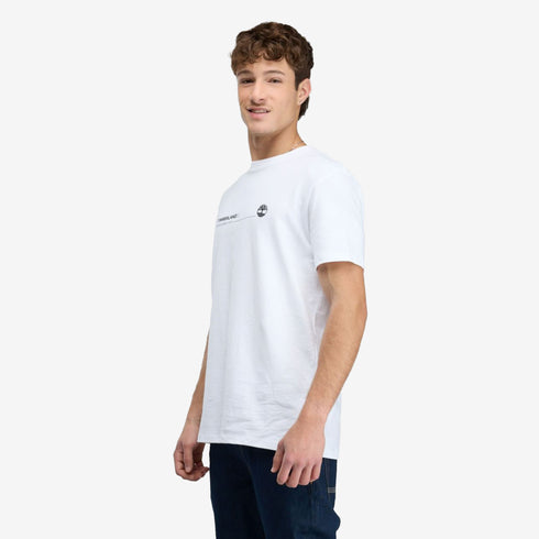 Timberland Mens Ocean Back Graphic Ss Tee in White