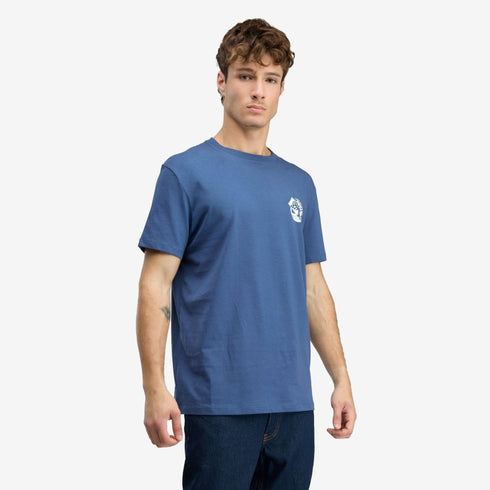Timberland Mens Ocean Back Graphic Ss Tee in Blue
