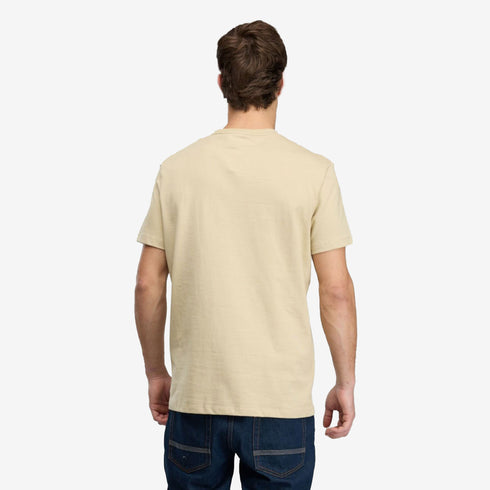 Timberland Mens Ocean Back Graphic Ss Tee in Beige
