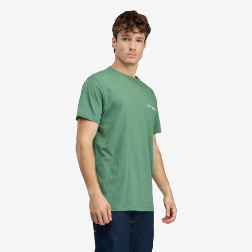Timberland Mens Y2K Lock Up Back Logo Ss Tee in Green