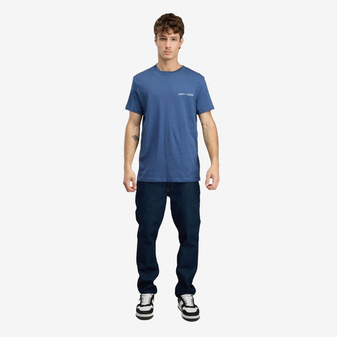 Timberland Mens Y2K Lock Up Back Logo Ss Tee in Blue