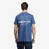 Timberland Mens Y2K Lock Up Back Logo Ss Tee in Blue