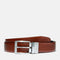 Timberland Mens Bay Ridge Reversible Leather Belt in Medium Brown