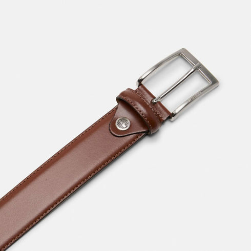 Timberland Mens Birch Point Adjustable Leather Belt in Brown