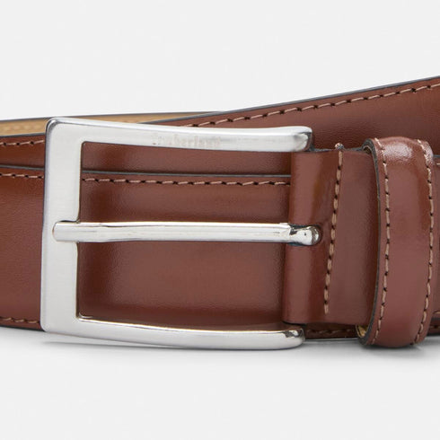 Timberland Mens Birch Point Adjustable Leather Belt in Brown