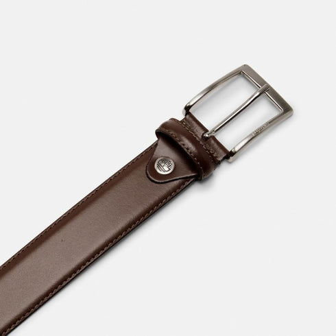 Timberland Mens Birch Point Adjustable Leather Belt in Brown