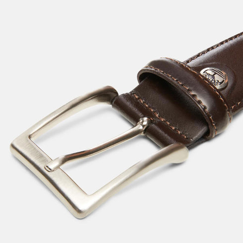 Timberland Mens Birch Point Adjustable Leather Belt in Brown