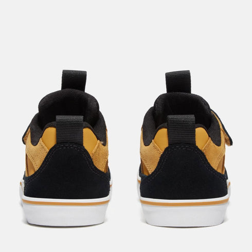 Timberland Junior Low Hook & Loop Sneaker in Wheat