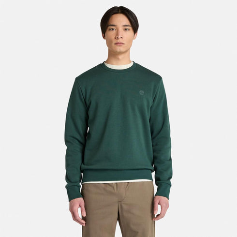 Men's Chest Logo Brushback Crew Neck