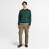 Men's Chest Logo Brushback Crew Neck