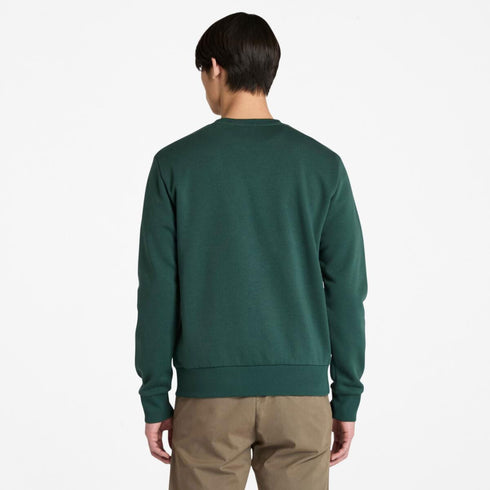 Men's Chest Logo Brushback Crew Neck