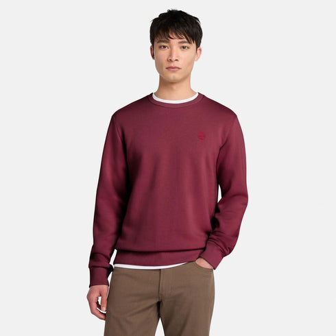 Men's Chest Logo Brushback Crew Neck