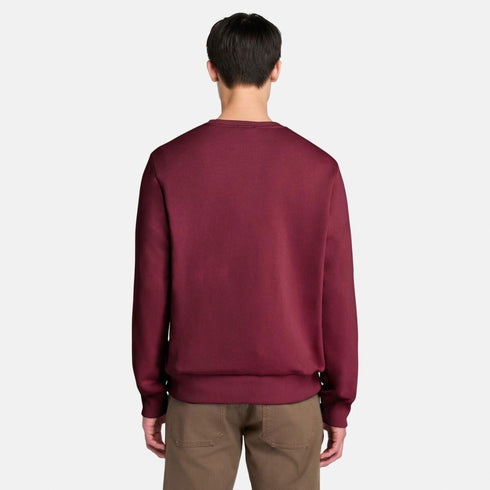 Men's Chest Logo Brushback Crew Neck