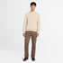 Men's Chest Logo Brushback Crew Neck