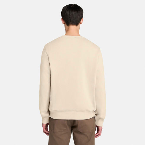 Men's Chest Logo Brushback Crew Neck