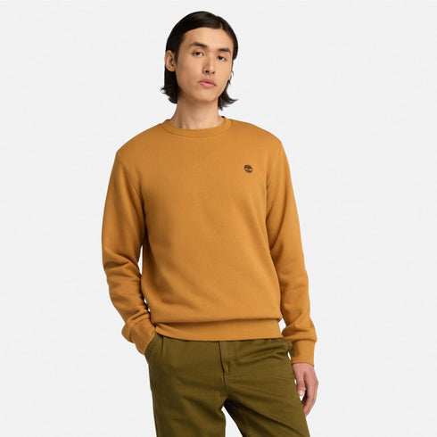 Men's Chest Logo Brushback Crew Neck