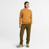 Men's Chest Logo Brushback Crew Neck