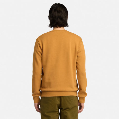Men's Chest Logo Brushback Crew Neck