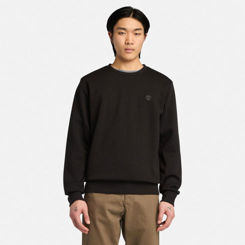 Men's Chest Logo Brushback Crew Neck