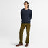 Men's Chest Logo Brushback Crew Neck