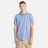 Timberland Mens Oyster River Chest Logo Ss Polo (Reg) in Blue