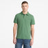 Timberland Mens Oyster River Chest Logo Ss Polo (Slim) in Green