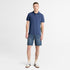 Timberland Mens Oyster River Chest Logo Ss Polo (Slim) in Blue