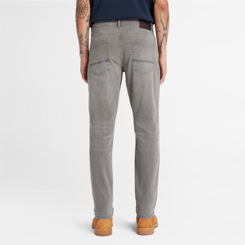 Timberland Mens Tfo Stretch Black Denim Pants - Jeans in Carbon Grey