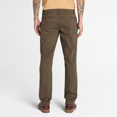 Timberland Mens Twill Chino Pant (Slim) in Dark Green