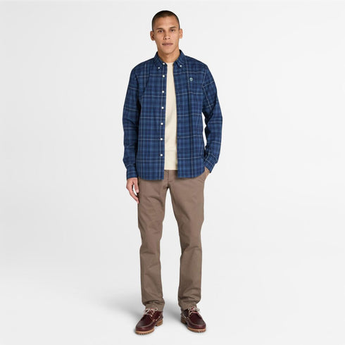 Timberland Mens Twill Chino Pant (Slim) in Medium Brown