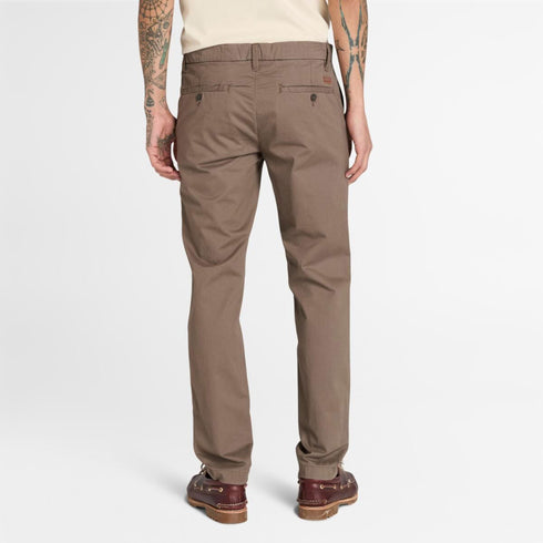 Timberland Mens Twill Chino Pant (Slim) in Medium Brown