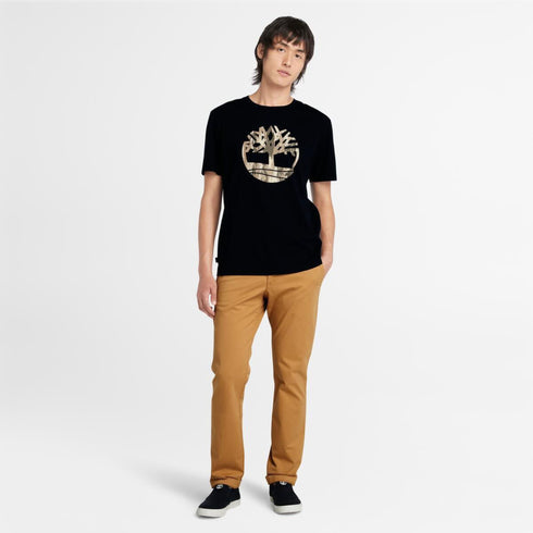 Timberland Mens Twill Chino Pant (Slim) in Dark Brown