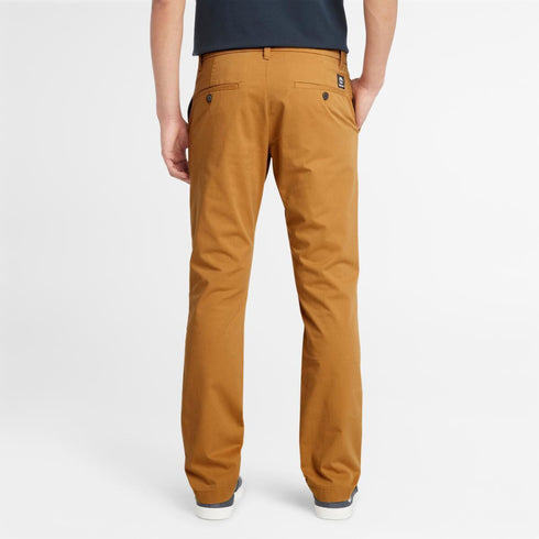 Timberland Mens Twill Chino Pant (Slim) in Dark Brown