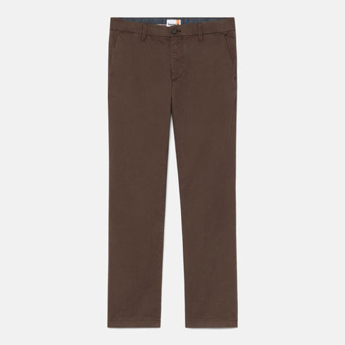 Timberland Mens Twill Chino Pant (Straight) in Dark Brown