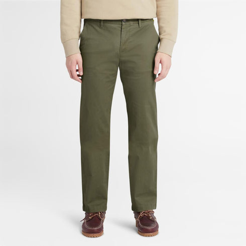 Timberland Mens Claremont Twill Chino Pant (Straight) in Leaf Green