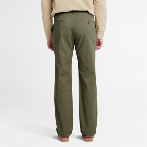 Timberland Mens Claremont Twill Chino Pant (Straight) in Leaf Green