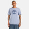Timberland Mens Kennebec River Tree Logo Short Sleeve Tee in Blue