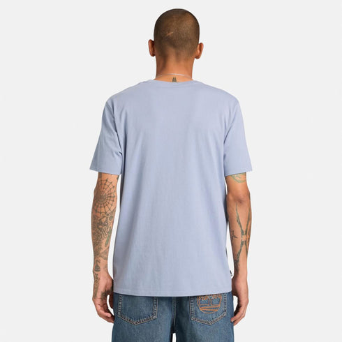 Timberland Mens Kennebec River Tree Logo Short Sleeve Tee in Blue